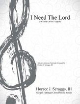 I Need The Lord SATB choral sheet music cover